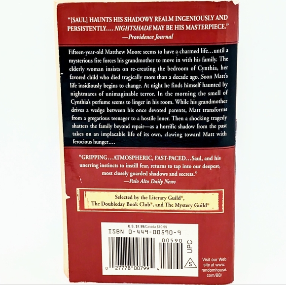 John Saul Nightshade Arthur of the Manhattan Hunt Club - Picture 2 of 2